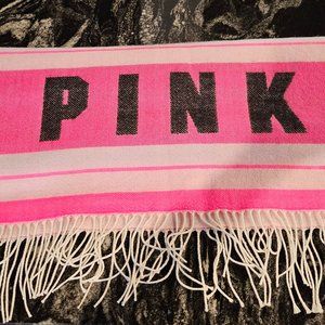 Victoria's Secret Pink Blanket Wrap Shawl Scarf with Fringe